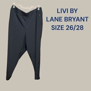 LIVI BY LANE BRYANT WOMENS ATHLETIC PANTS IN NAVY SIZE 26/28 VERY GENTLY WORN